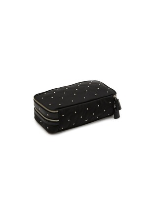 模特儿示范图 - 点击放大 - ANYA HINDMARCH - Large Studs Padded Satin Make Up Case
