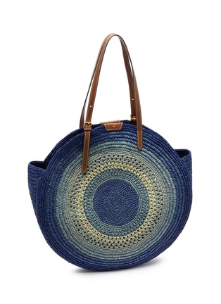 细节 - 点击放大 - ANYA HINDMARCH - Round Bow Raffia Tote Bag
