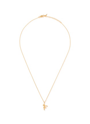 首图 - 点击放大 - MISSOMA - Curly Molten Mini Initial Necklace — F