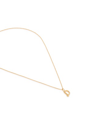 细节 - 点击放大 - MISSOMA - Curly Molten Mini Initial Necklace — D