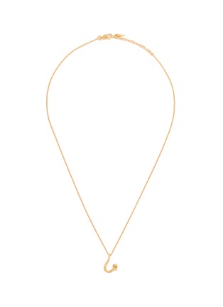 首图 - 点击放大 - MISSOMA - Curly Molten Mini Initial Necklace — U