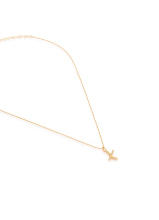 细节 - 点击放大 - MISSOMA - Curly Molten Mini Initial Necklace — X