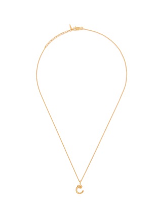 首图 - 点击放大 - MISSOMA - Curly Molten Mini Initial Necklace — C