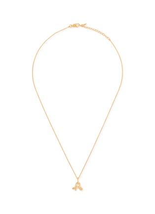 首图 - 点击放大 - MISSOMA - Curly Molten Mini Initial Necklace — A
