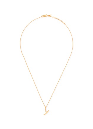 首图 - 点击放大 - MISSOMA - Curly Molten Mini Initial Necklace — Y