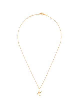 首图 - 点击放大 - MISSOMA - Curly Molten Mini Initial Necklace — K