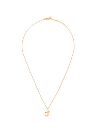 首图 - 点击放大 - MISSOMA - Curly Molten Mini Initial Necklace — J