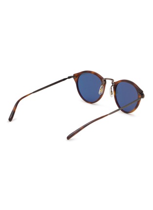 模特儿示范图 - 点击放大 - OLIVER PEOPLES - Acetate Round Sunglasses