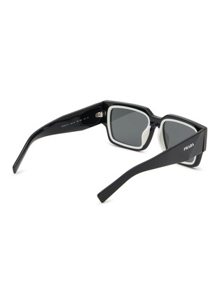 模特儿示范图 - 点击放大 - PRADA - Rectangle Acetate Sunglasses