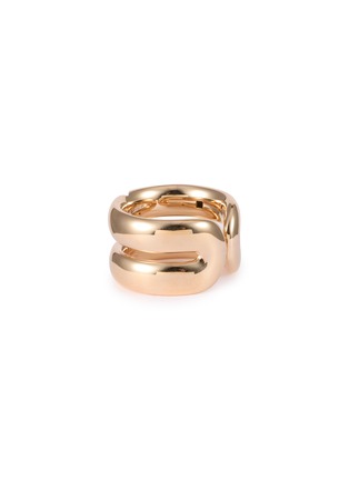 模特儿示范图 - 点击放大 - VHERNIER - Mon Jeu 18K Rose Gold Diamond Ring — EU 53