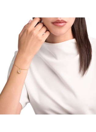  - ROBERTO COIN - Venetian Medallions 18K Gold Diamond Opal Mother Of Pearl Ruby Bracelet