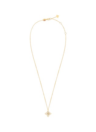 首图 - 点击放大 - ROBERTO COIN - Princess Flower 18K Gold Diamond Mother Of Pearl Ruby Necklace