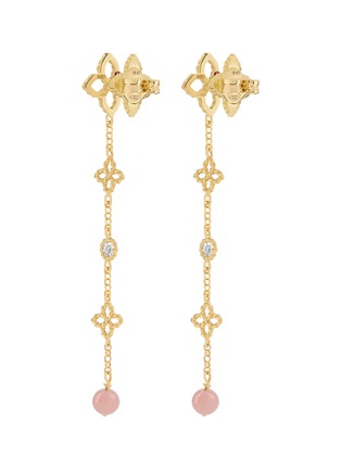 细节 - 点击放大 - ROBERTO COIN - Princess Flower 18K Gold Diamond Opal Ruby Earrings