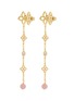 细节 - 点击放大 - ROBERTO COIN - Princess Flower 18K Gold Diamond Opal Ruby Earrings