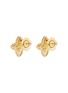 细节 - 点击放大 - ROBERTO COIN - Princess Flower 18K Gold Diamond Mother Of Pearl Ruby Earrings
