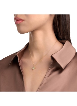  - ROBERTO COIN - Princess Flower 18K Gold Diamond Mother Of Pearl Ruby Necklace