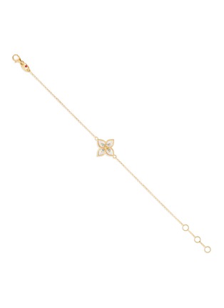 细节 - 点击放大 - ROBERTO COIN - Princess Flower 18K Gold Diamond Mother Of Pearl Ruby Bracelet