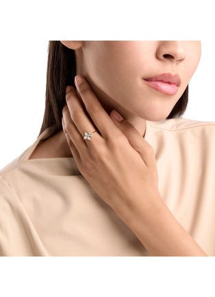  - ROBERTO COIN - Princess Flower 18K Gold Diamond Ruby Ring — EU 54