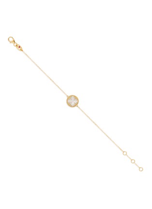 细节 - 点击放大 - ROBERTO COIN - Venetian Medallions 18K Gold Diamond Mother Of Pearl Black Jade Ruby Bracelet