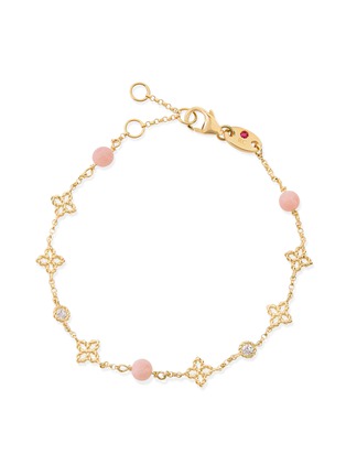 首图 - 点击放大 - ROBERTO COIN - Princess Flower 18K Gold Diamond Opal Ruby Bracelet