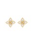 首图 - 点击放大 - ROBERTO COIN - Princess Flower 18K Gold Diamond Mother Of Pearl Ruby Earrings
