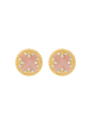首图 - 点击放大 - ROBERTO COIN - Venetian Medallions 18K Gold Diamond Ruby Opal Earrings