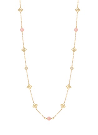 细节 - 点击放大 - ROBERTO COIN - Princess Flower 18K Gold Diamond Opal Ruby Necklace