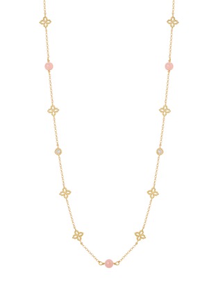 细节 - 点击放大 - ROBERTO COIN - Princess Flower 18K Gold Diamond Opal Ruby Necklace