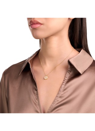  - ROBERTO COIN - Venetian Medallions 18K Gold Diamond Opal Mother Of Pearl Ruby Necklace