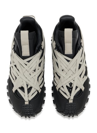 细节 - 点击放大 - RICK OWENS - X MONCLER 男款 TRAILGRIP MEGALACE 系带运动鞋