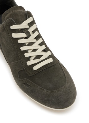 细节 - 点击放大 - RICK OWENS - Minimal Suede Sneakers