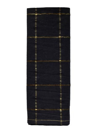 首图 - 点击放大 - BONCŒURS - Napkin — Lurex Checks Carbone