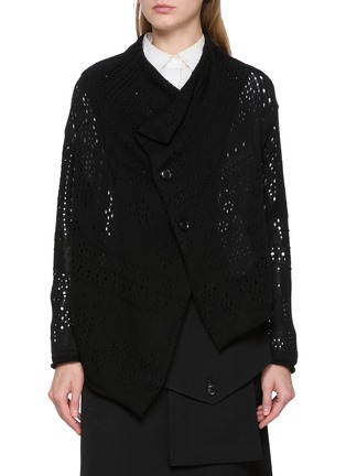 首图 - 点击放大 - Y'S - 非对称纯棉针织开衫