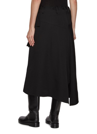 背面 - 点击放大 - Y'S - 不对称羊毛中长半身裙