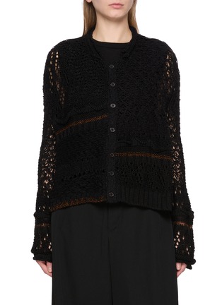 首图 - 点击放大 - Y'S - 拼接针织开衫