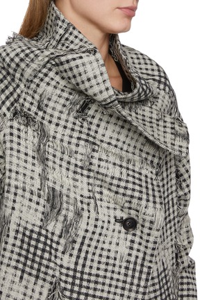  - Y'S - 格纹粗花呢围领夹克