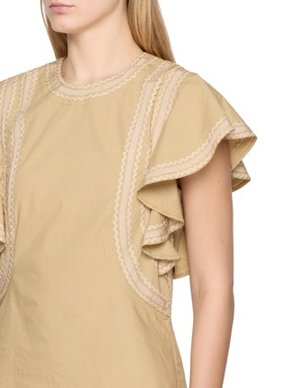  - ULLA JOHNSON - ANORA 荷叶边上衣