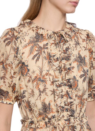  - ULLA JOHNSON - ROSAMUNDE 泡泡袖收腰连衣裙