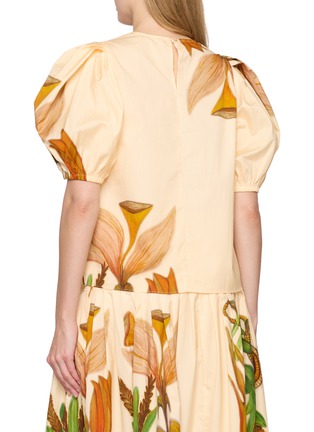 背面 - 点击放大 - ULLA JOHNSON - RAVENA 花卉泡泡袖上衣