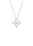 细节 - 点击放大 - ROBERTO COIN - Diamond Princess 18K White Gold Diamond Ruby Necklace