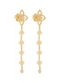 细节 - 点击放大 - ROBERTO COIN - Princess Flower 18K Gold Diamond Ruby Drop Earrings