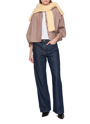 模特儿示范图 - 点击放大 - RAG & BONE - LOGAN 阔腿牛仔裤