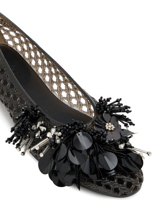 细节 - 点击放大 - HEAVENLY JELLY SHOES - GLAM 花卉果冻平底鞋