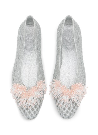 细节 - 点击放大 - HEAVENLY JELLY SHOES - DEMI 花卉果冻平底鞋