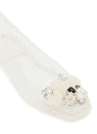 细节 - 点击放大 - HEAVENLY JELLY SHOES - DAZZLA 花卉果冻平底鞋