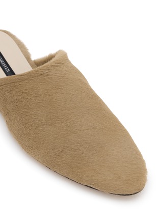 细节 - 点击放大 - CHRISTEN - ELIPSE 弹力皮革穆勒平底鞋