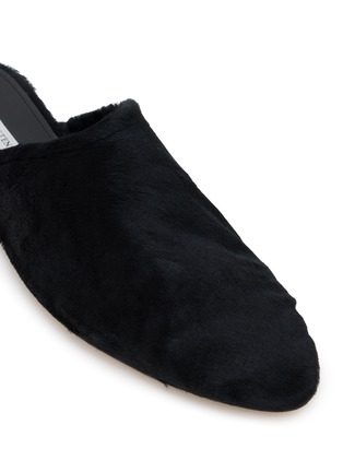 细节 - 点击放大 - CHRISTEN - ELIPSE 弹力皮革穆勒平底鞋