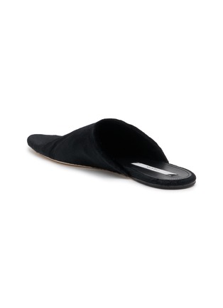  - CHRISTEN - ELIPSE 弹力皮革穆勒平底鞋