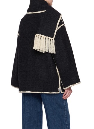 背面 - 点击放大 - TOTEME - 撞色流苏围领外套