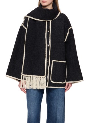 首图 - 点击放大 - TOTEME - 撞色流苏围领外套